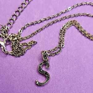 Silver Initial Necklace